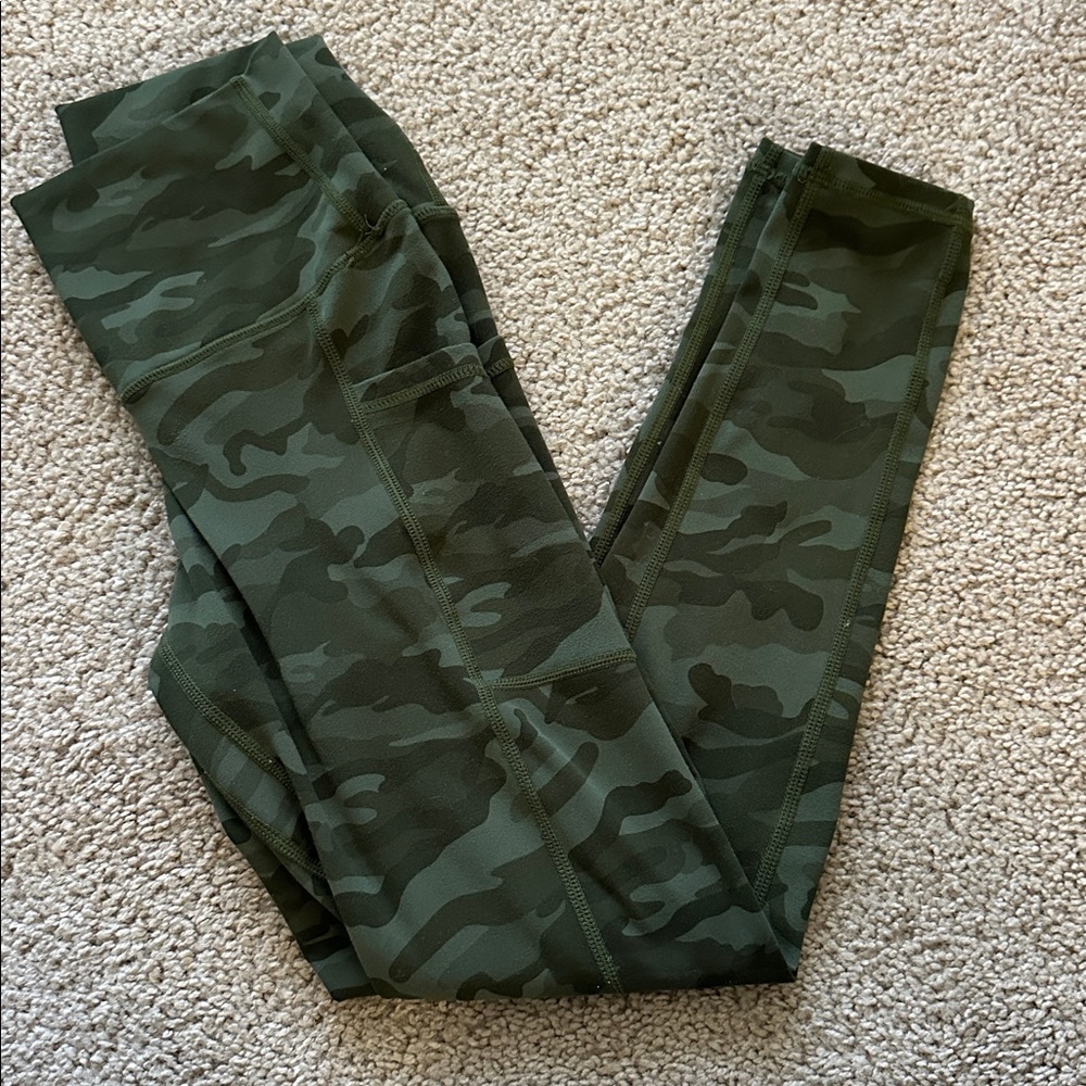 Women’s Camo Leggings - Olive Green